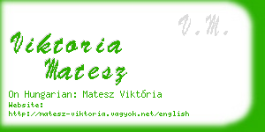 viktoria matesz business card